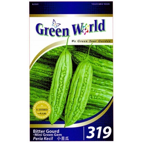 Green World Seeds F1 Perai Kecil (Bitter Gourd - Mini Green Gem) – 5 Pack Green World Seeds F1 Perai Kecil (Bitter Gourd - Mini Green Gem) – 5 Pack