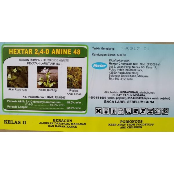 Hextar 2,4-D Amine 48 1 Liter Hextar 2,4-D Amine 48 1 Liter