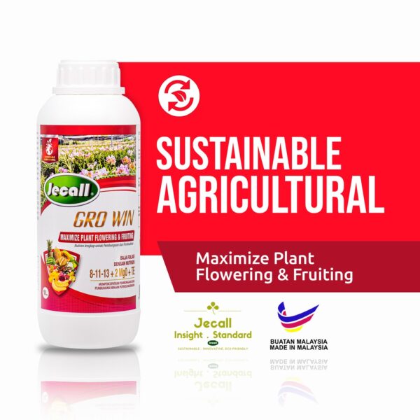 Jecall GRO WIN 1L Flowering & Fruiting Foliar Fertilizer