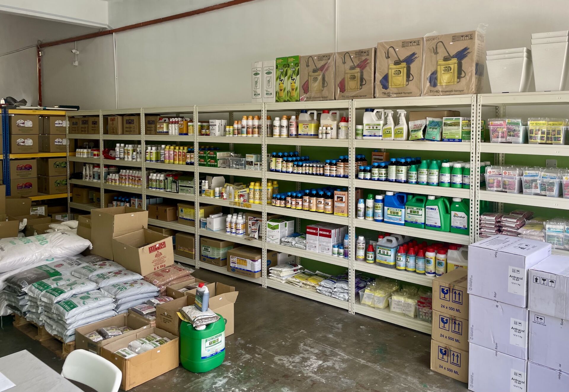 Jecall store and warehouse with product shelves in Bandar Sri Damansara
